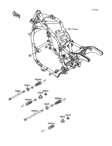 VN1500 Рама ,крепежные детали