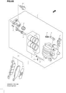 GS500 Передний суппорт
