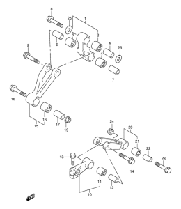 TL1000 Втулки заднего рычага