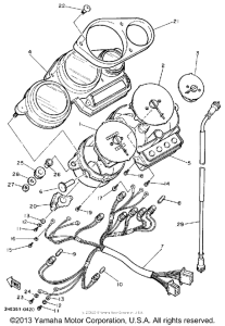 FZR600RA Приборы