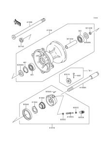 KDX125 Front hub(-dx125a-004808)