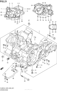 VL800 Картер двигателя