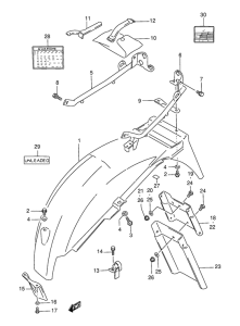 GS500 Заднее крыло