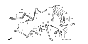 GL1500A Pedal / stand