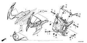 CB300F Передний обтекатель
