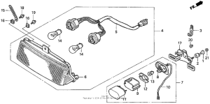 VFR750F Фонарь