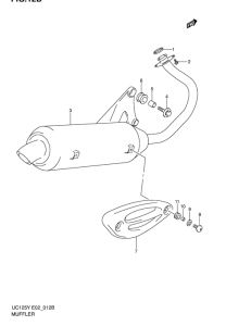 UC125 Muffler comp