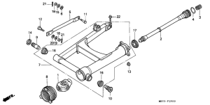 PC800 Swingarm / propeller shaft