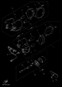 YP125E YP125R Taillight unit ass`y