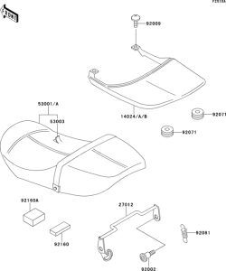 ZR550 Seat(jkazrfb1ma004499-)