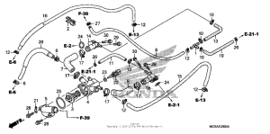 ST1300 Патрубки охлаждения