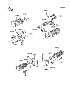 Z750 Подножки