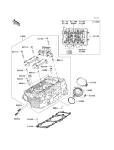 KLE650 Головка цилиндров