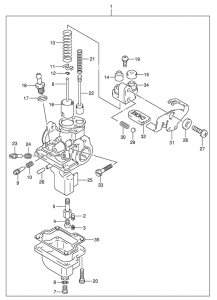JR50 Carburetor assy