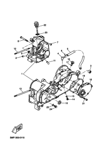 XN125 Картер двигателя