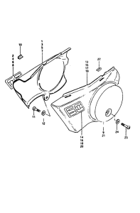 TS50 Обтекатель задний