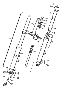 XJ650 Передняя вилка