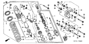 XR400R Задние амортизаторы