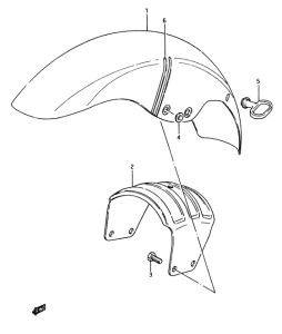 GSX750 Переднее крыло