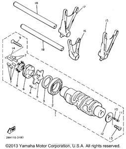 XVZ12TDK Копирный вал