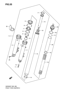 GSF650 Демпфер передней вилки
