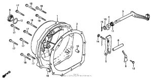 CB750SC Кожух сцепления
