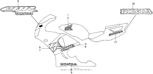 CBR900RR Stripe (type2 & 3) + mark