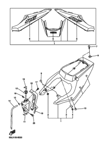 YZF-R6 Боковая крышка