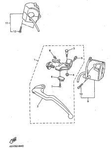 YZF-R1 Handle switch. lever