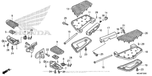 GL1800 Подножки
