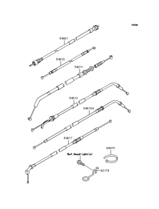 ZR400 Тросы управления