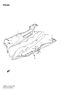 AN650 (ABS) Side leg shield