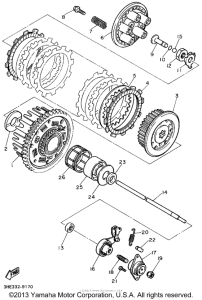 FZR600RF Сцепление