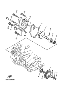 YZ125 YZ125T1 Водяная помпа