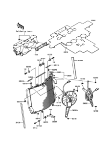ZX1400 Радиатор