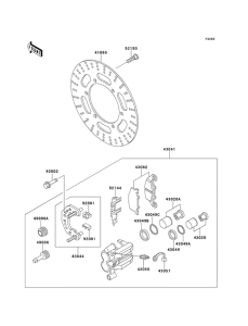 ER500 Передний суппорт