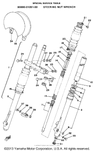 IT400F Передняя вилка
