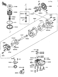 ZG1000 Насос масляный  / фильтр масляный