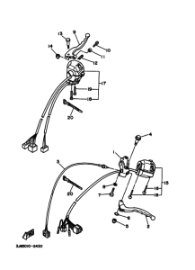 XV400 ﾊﾝﾄﾞﾙｽｲﾂﾁ. ﾚﾊﾞｰ