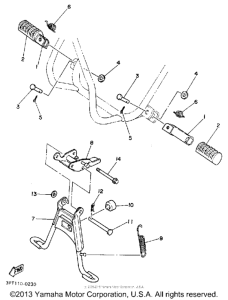 PW50B Stand - footrest