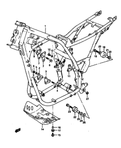 DR650 Frame comp