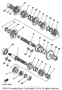 YZ125S Трансмиссия