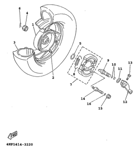 XC125 Переднее колесо