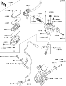 ZG1400 Главный тормозной цилиндр