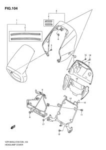 VZR1800 Headlamp cover  front fender