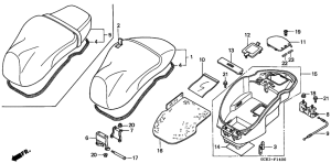 SRX90 Seat /  luggage box