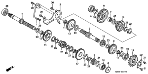 XL600V Трансмиссия