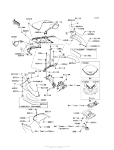 ZX1400 Cowling (Upper)(Ecf / ecfa)