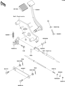 VN800 Педаль тормоза