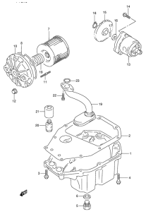 GSX250 Маслонасос